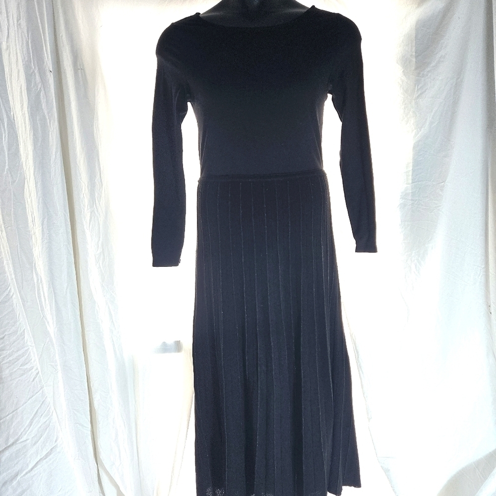Soft Surroundings Black Winter Dress EUC